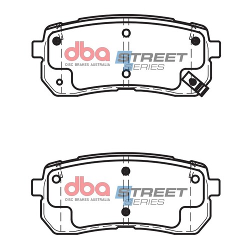 DBA Rear Street Series Brake Pads DB2447SS DB2447 thumbnail
