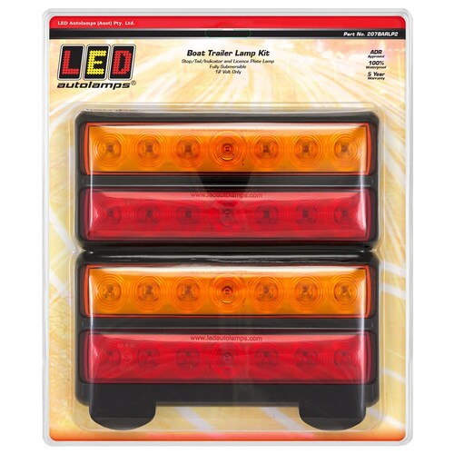 LED Auto Lamps Boat Trailer Stop/Tail/Indicator/Licence Lights - 207BARLP2 thumbnail