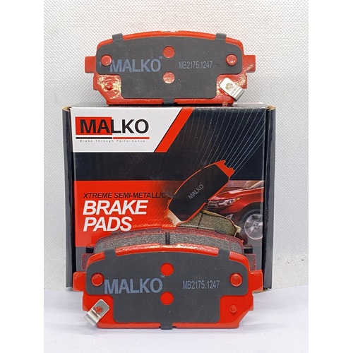 Malko Rear Semi-metallic Brake Pads MB2175.1247 DB2175 thumbnail