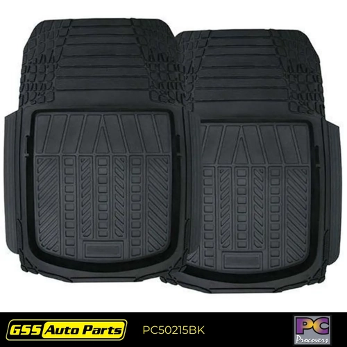 PC Procovers Mat Set 2pc Deep Dish Front Black PC50215BK thumbnail