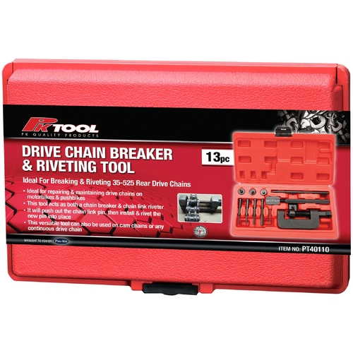 PK Tool Rear Motorcycle Chain Tool Breaker & Riveting 420-630 Drive Chains PT40110 thumbnail