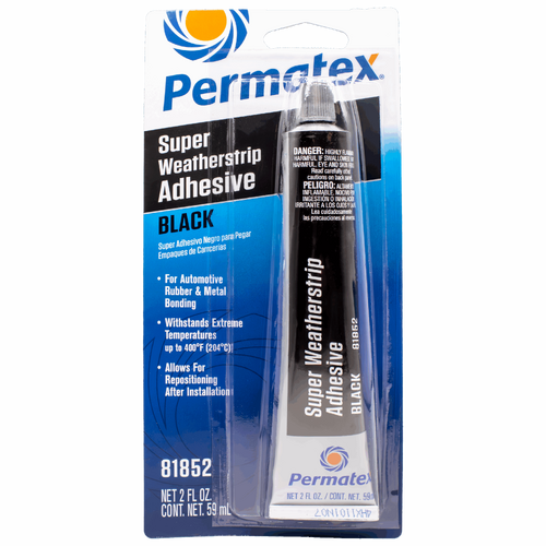 Permatex Black Super Weatherstrip Adhesive 59mL PX81852 thumbnail