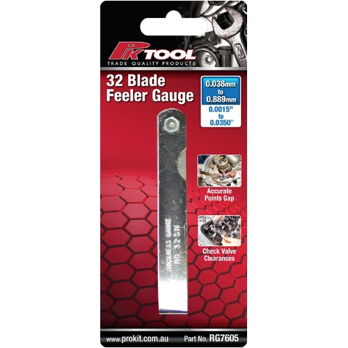 PKTool 32 Blade Feeler Gauge RG7605 thumbnail