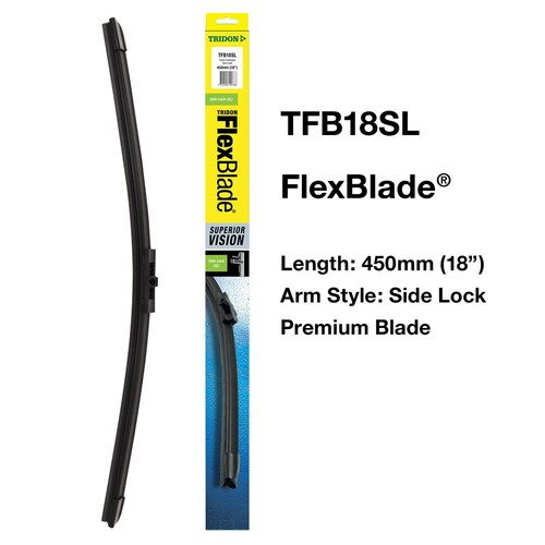 Tridon Side Lock 18-Inch Flexblade Wiper Blade 1PC 450mm (18") TFB18SL thumbnail