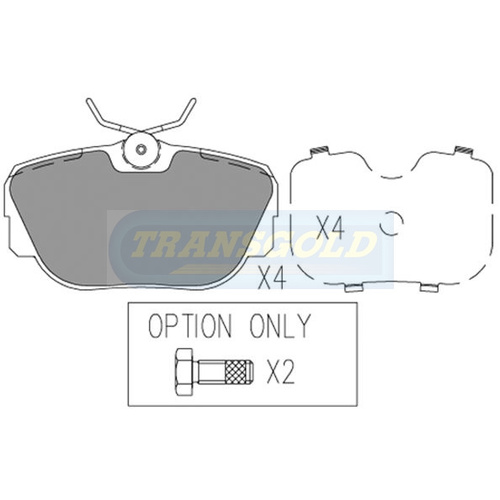 Front Brake Disc Pads TG1130N DB1130 / DB1157 thumbnail