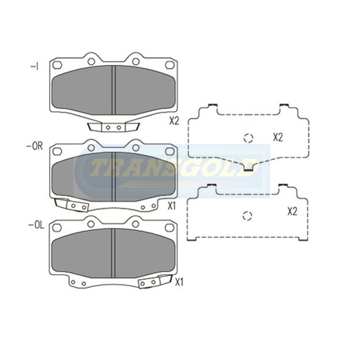 Front Brake Disc Pads TG1149N DB1149 thumbnail