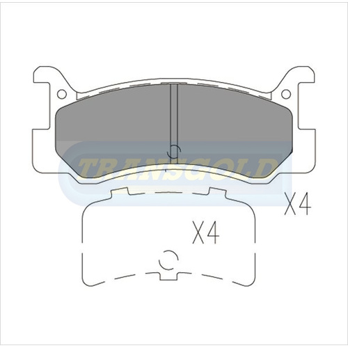 Rear Brake Disc Pads TG1159N DB1159 thumbnail