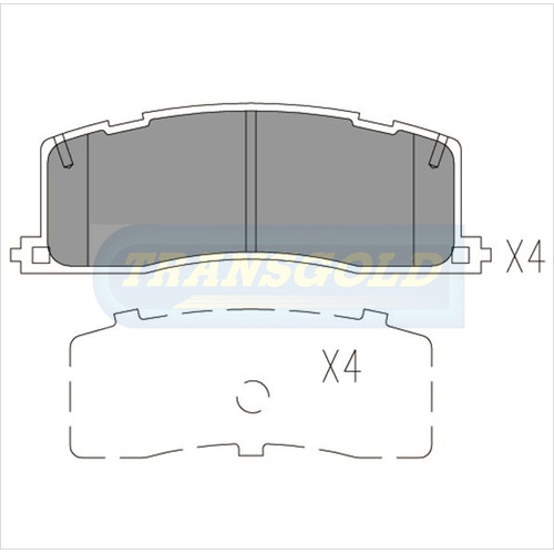 Rear Brake Disc Pads TG1213N DB1213 thumbnail