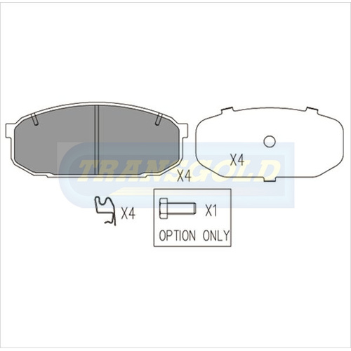 Front Brake Disc Pads TG1287N DB1287 thumbnail