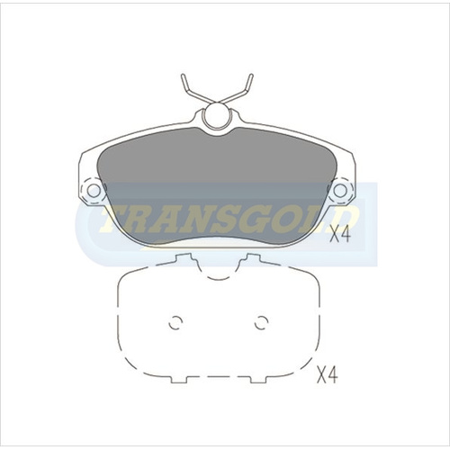 Front Brake Disc Pads TG1329N DB1329 thumbnail