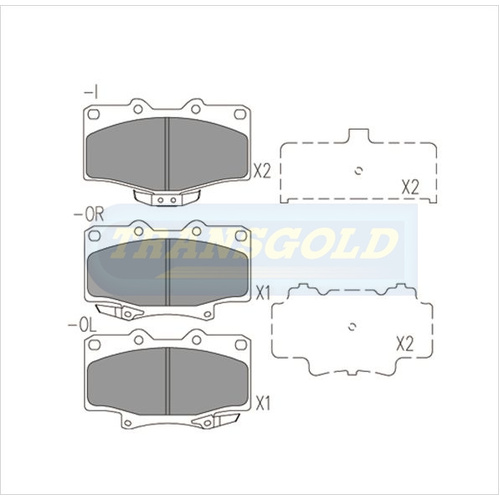Front Brake Disc Pads TG1346N DB1346 thumbnail