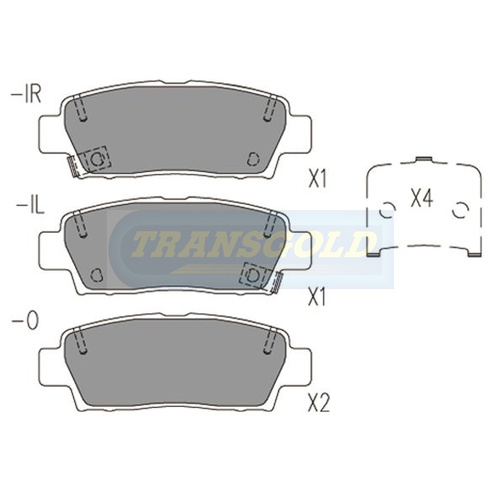Rear Brake Disc Pads TG1384N DB1384 thumbnail
