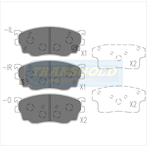 Front Brake Disc Pads TG1412N DB1412 thumbnail
