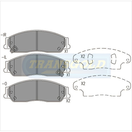 Front Brake Disc Pads TG1474N DB1474 thumbnail