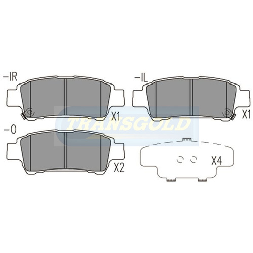 Rear Brake Disc Pads TG1660N DB1660 thumbnail