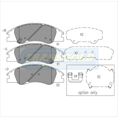 Front Brake Disc Pads TG1727N DB1727 thumbnail