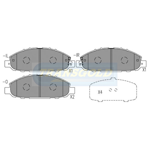 Front Brake Disc Pads TG1769N DB1769 thumbnail
