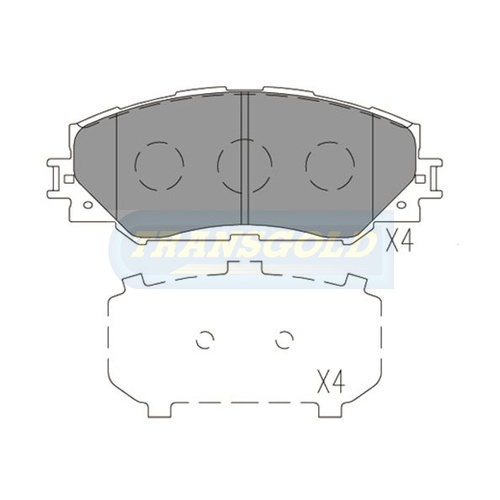 Front Brake Disc Pads TG1802N DB1802 thumbnail