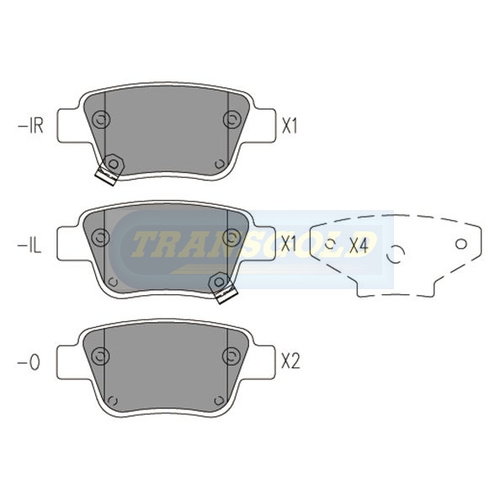 Rear Brake Disc Pads TG1914N DB1914 thumbnail