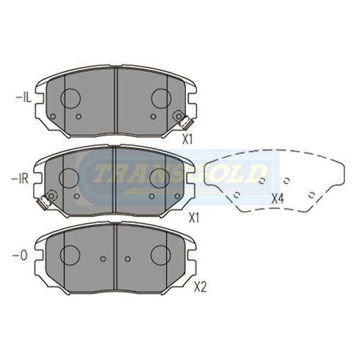Front Brake Disc Pads TG1924N DB1924 thumbnail