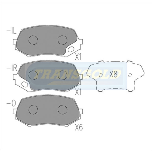 Front Brake Disc Pads TG1945N DB1945 thumbnail