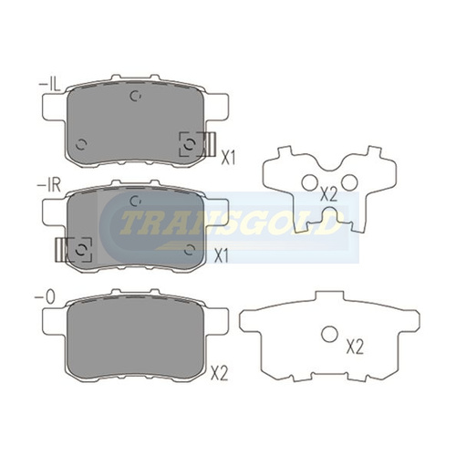 Rear Brake Disc Pads TG1953N DB1953 thumbnail