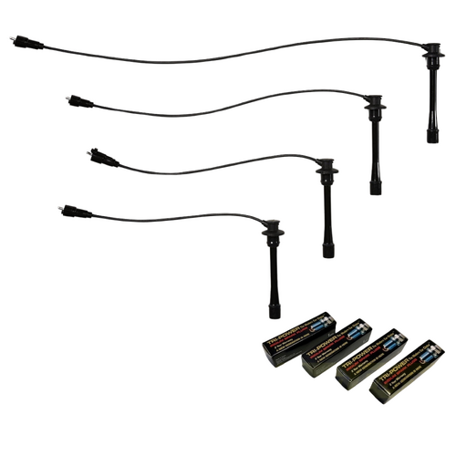 Tri-Power Ignition Leads And Iridium Spark Plugs - 5Mm Black TPL0009-TPX003 thumbnail