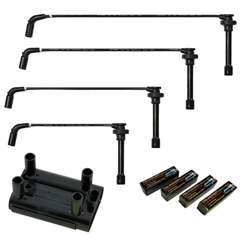 Tri-Power & Goss Ignition Leads, Spark Plugs, And Coil Set - 7Mm, Black TPL0031-TPX004C thumbnail