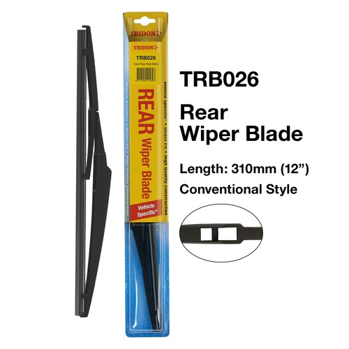 Tridon Rear Wiper Blade 12In 310mm (12") TRB026 thumbnail