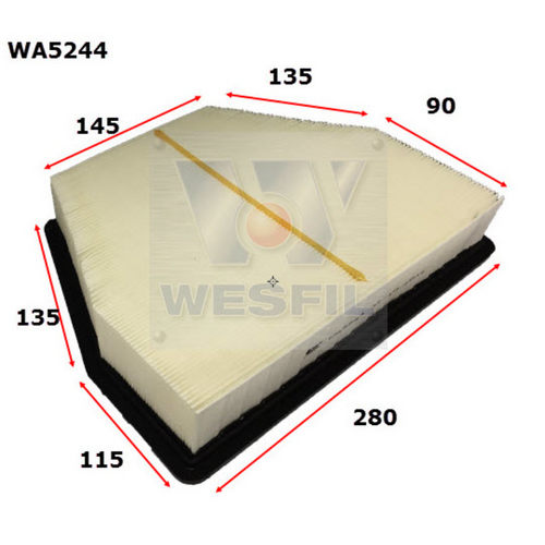 Wesfil Cooper Air Filter WA5244 A1796 thumbnail