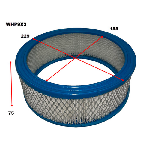 Wesfil Cooper Sports Air Filter 9" X 3" WHP9X3 thumbnail