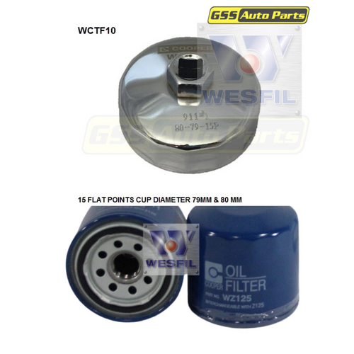 Wesfil Cooper Oil Filter & Remover Tool Z125 WZ125-WCTF10 thumbnail