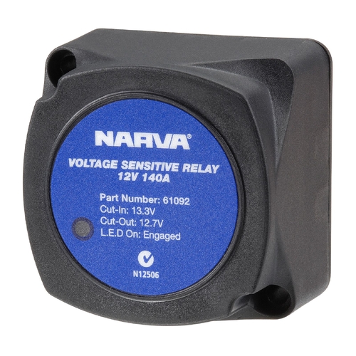 Narva 12 Volt 140 Amp Voltage Sensitive Relay 61092BL thumbnail