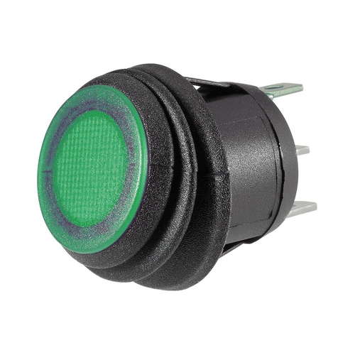 Narva Off/On Rocker Switch With Waterproof Neoprene Boot And Green LED 62038BL thumbnail