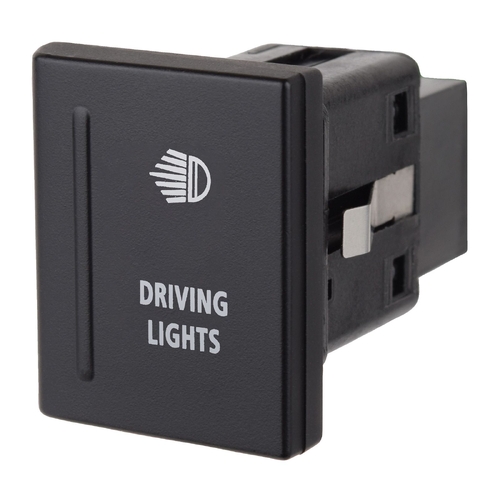 Narva 12 Volt ON/OFF LED Illuminated Sealed Push Switch with Driving Lights Symbol (Blue) 63400BL thumbnail