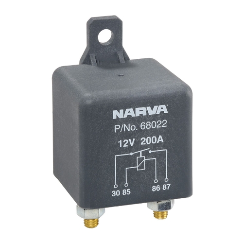 Narva 12V 200A Normally Open 4 Pin Heavy Duty Relay 68022 thumbnail