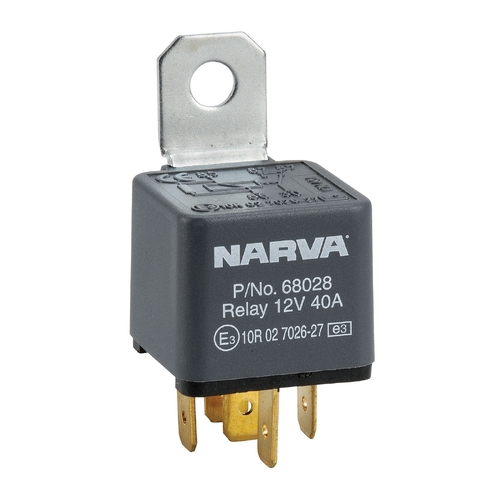 Narva 12V 40A 5-Pin Normally Open Relay with Resistor 68028BL thumbnail