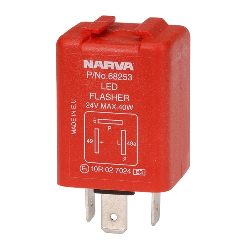 Narva 24V 3-Pin LED Electronic Flasher with Pilot 68253BL thumbnail