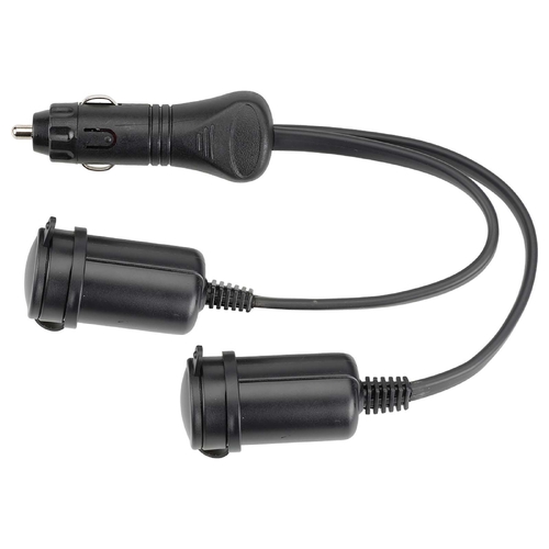 Narva Heavy-Duty Adaptor (Cigarette Lighter Plug to Twin Accessory Sockets) 81033BL thumbnail