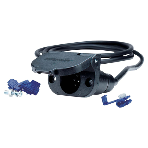 Narva Trailer Plug Connector Kit with Pigtail Fasteners Wire Taps 82025BL thumbnail