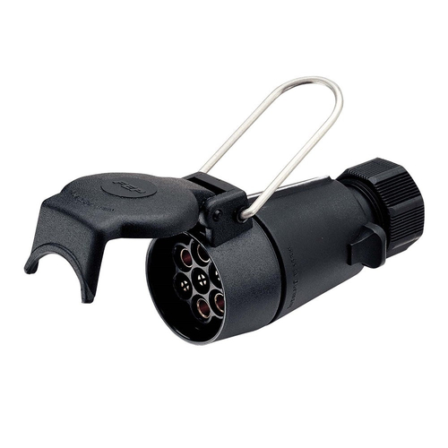 Narva 7 Pin Large Round Plastic Trailer Coupling Socket 82054BL thumbnail