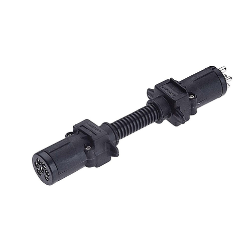Narva 7 Pin Small Round Socket On Car To 6 Pin Small Round Plug On Trailer 82205BL thumbnail