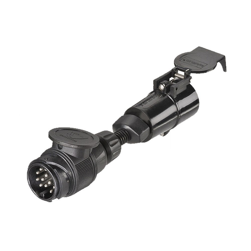 Narva 82290BL 13 Pin Euro Round Socket On Car To 7 Pin Large Round Plug On Trailer thumbnail