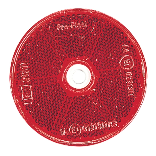 Narva Red Retro Reflector with Central Fixing Hole 84012BL thumbnail