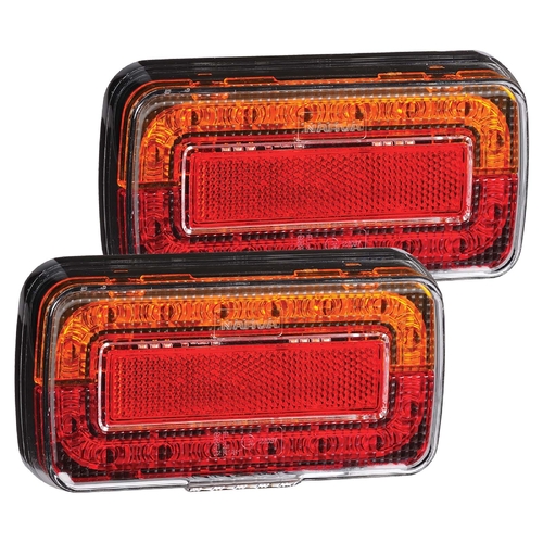 Narva Model 37 12V LED Slimline Rear Stop/Tail, Direction Indicator Lamps 93730BL2 thumbnail