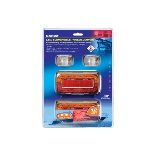 Narva 12V LED Plug And Play Submersible Boat Trailer Lamp Kit 93750BL2 thumbnail