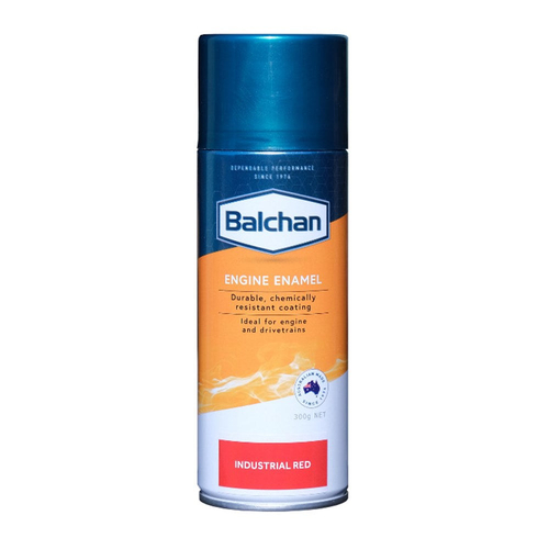 Balchan High-Performance Engine Enamel Paint With Ceramic Industrial Red 300g Aerosol BAL102007 thumbnail
