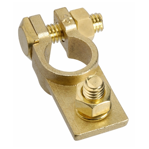 Projecta BT10-P1 Brass Square Mount Positive Terminal Clamp thumbnail