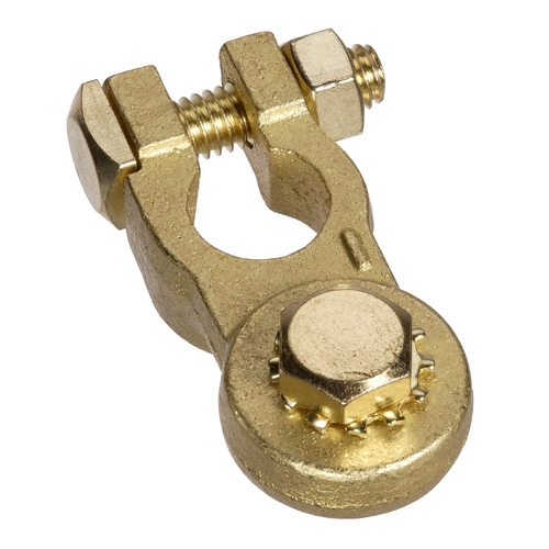 Projecta BT142H-N1 Brass Heavy Duty Stud Terminal Clamp Negative thumbnail