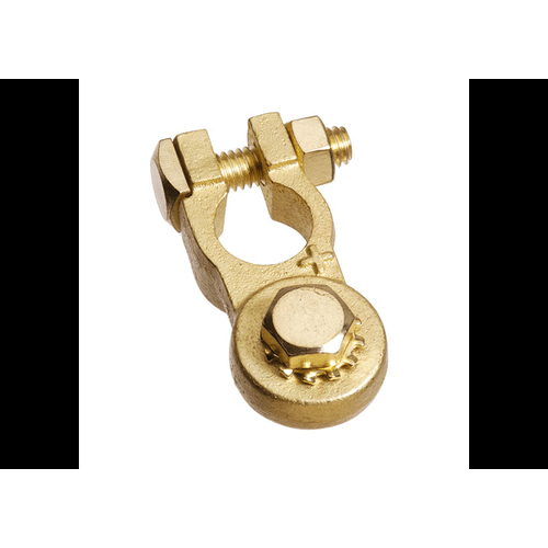 Projecta BT142H-P1 Brass Heavy Duty Stud Terminal Clamp Positive thumbnail